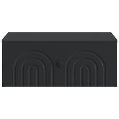 vidaXL Wall-Mounted Bedside Cabinet Black 49 x 34.5 x 20 cm 5