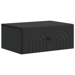 vidaXL Wall-Mounted Bedside Cabinet 2 pcs Black 49 x 34.5 x 20 cm 5
