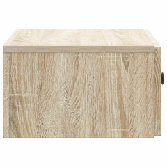 vidaXL Wall-Mounted Bedside Cabinet Sonoma Oak 49 x 34.5 x 20 cm 6