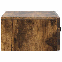 vidaXL Wall-Mounted Bedside Cabinet Smoked Oak 49 x 34.5 x 20 cm 6