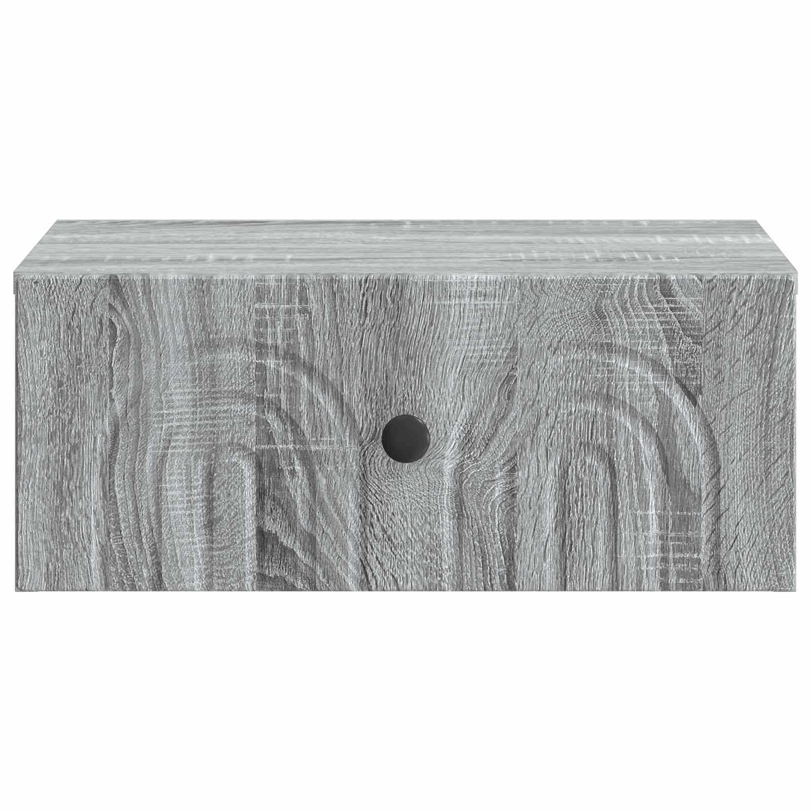 vidaXL Wall-Mounted Bedside Cabinet Grey Sonoma 49 x 34.5 x 20 cm 5