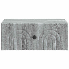 vidaXL Wall-Mounted Bedside Cabinet Grey Sonoma 49 x 34.5 x 20 cm 5