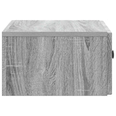 vidaXL Wall-Mounted Bedside Cabinet Grey Sonoma 49 x 34.5 x 20 cm 6