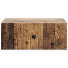 vidaXL Wall-Mounted Bedside Cabinet Old Wood 49 x 34.5 x 20 cm 5