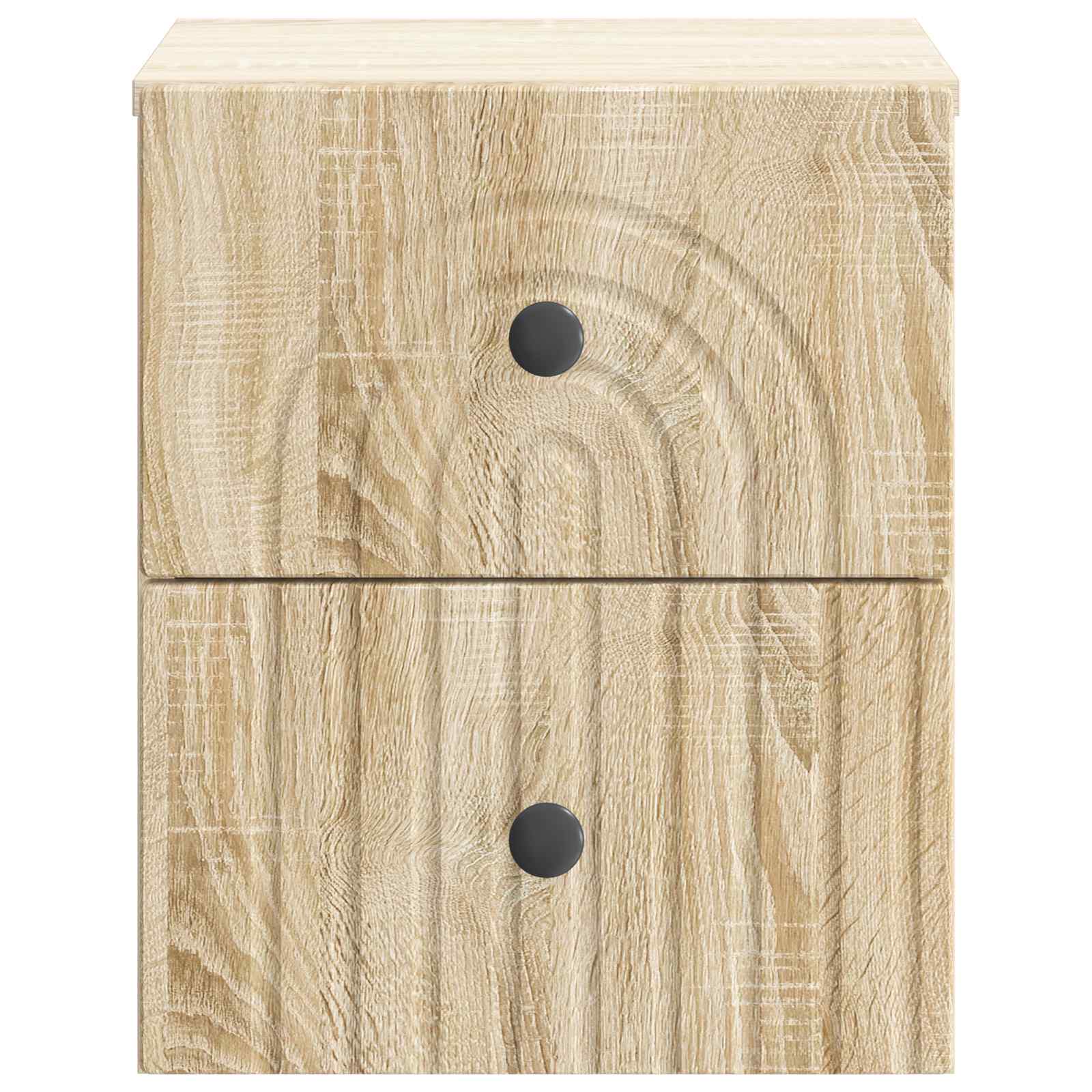 vidaXL Wall-Mounted Bedside Cabinet Sonoma Oak 33 x 34.5 x 40 cm 5
