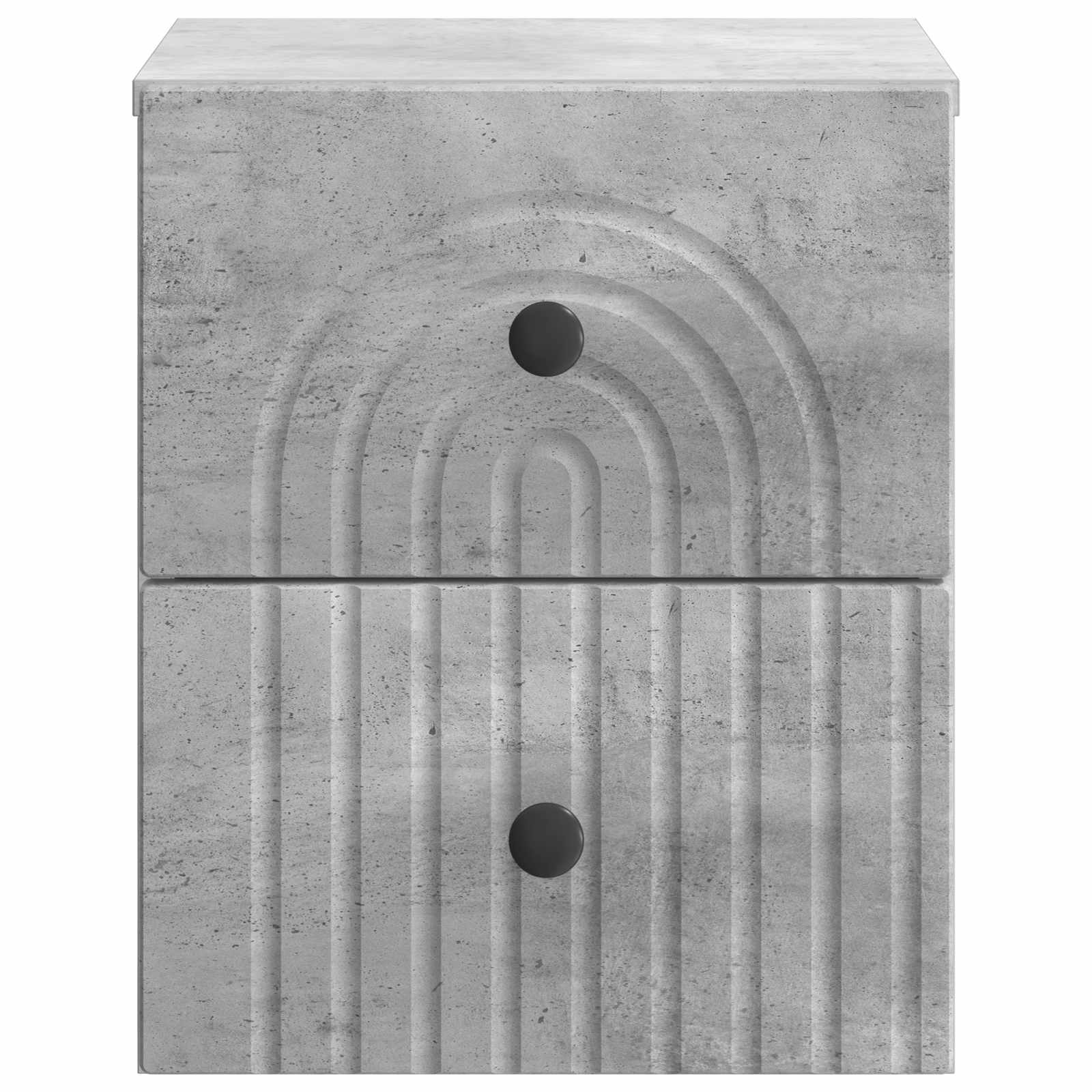 vidaXL Wall-Mounted Bedside Cabinet Concrete Grey 33 x 34.5 x 40 cm 5