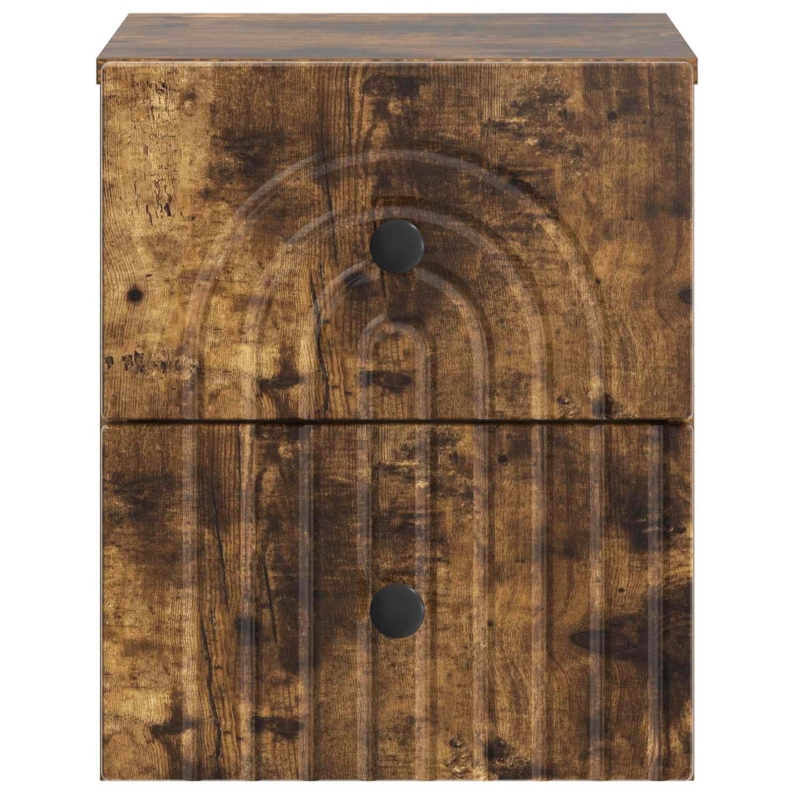 vidaXL Wall-Mounted Bedside Cabinet Smoked Oak 33 x 34.5 x 40 cm 5