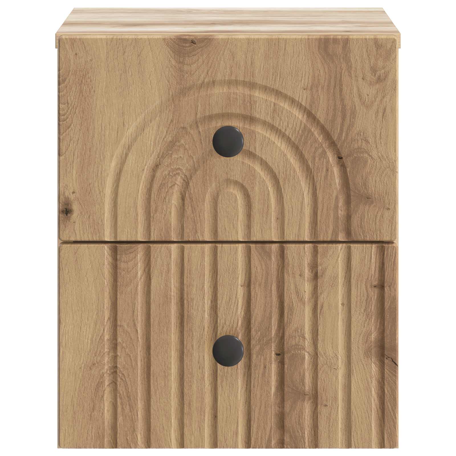vidaXL Wall-Mounted Bedside Cabinet Artisan Oak 33 x 34.5 x 40 cm 5