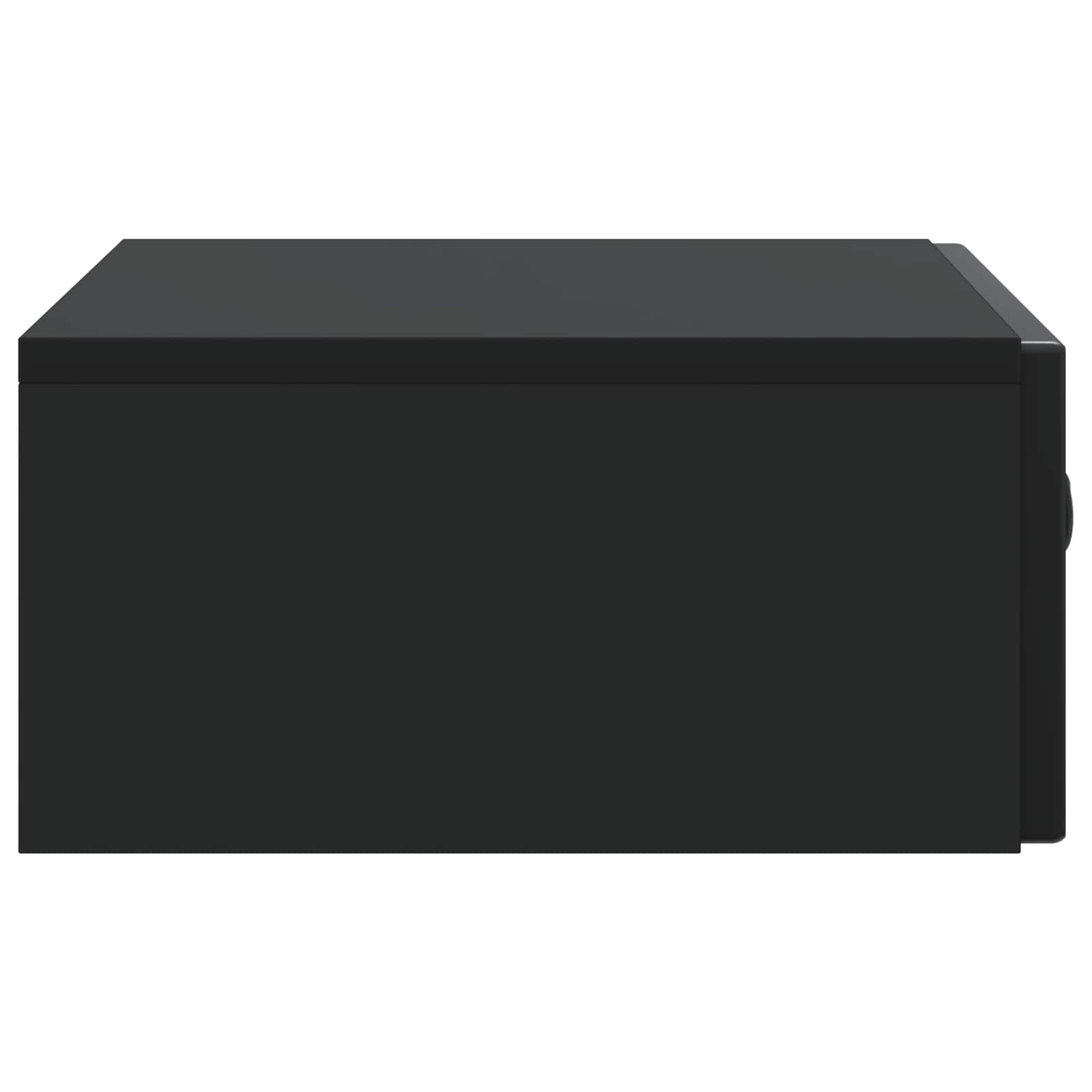 vidaXL Wall-Mounted Side Table 59 x 34.5 x 17 cm Engineered Wood Black 6