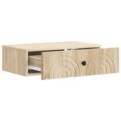 vidaXL Wall-Mounted Side Table 59 x 34.5 x 17 cm Engineered Wood 4