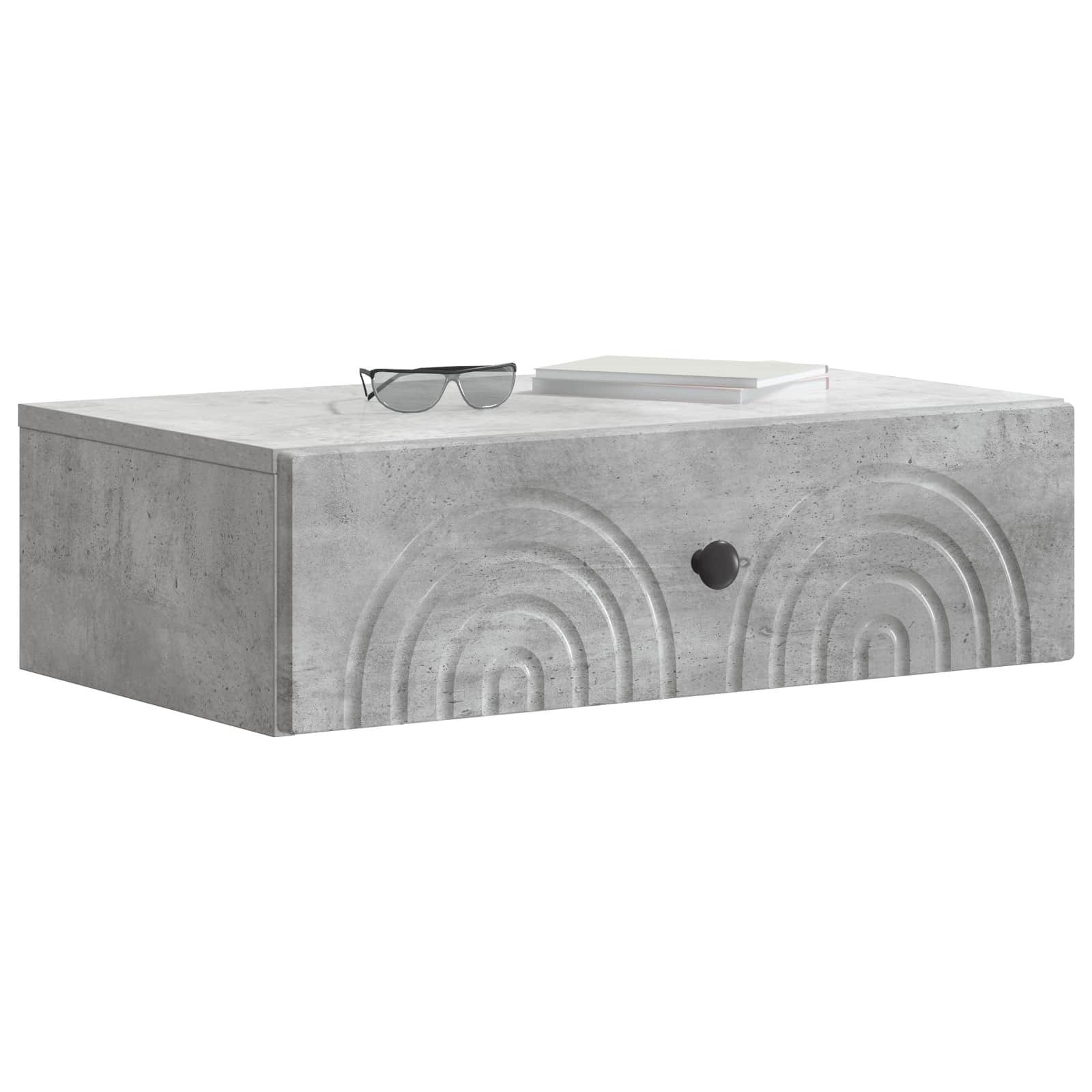 vidaXL Wall-Mounted Side Table 59 x 34.5 x 17 cm Engineered Wood 3