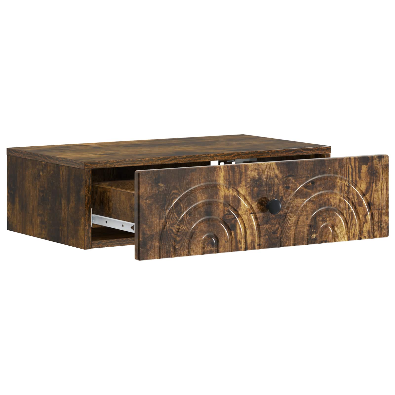 vidaXL Wall-Mounted Side Table 59 x 34.5 x 17 cm Engineered Wood 4