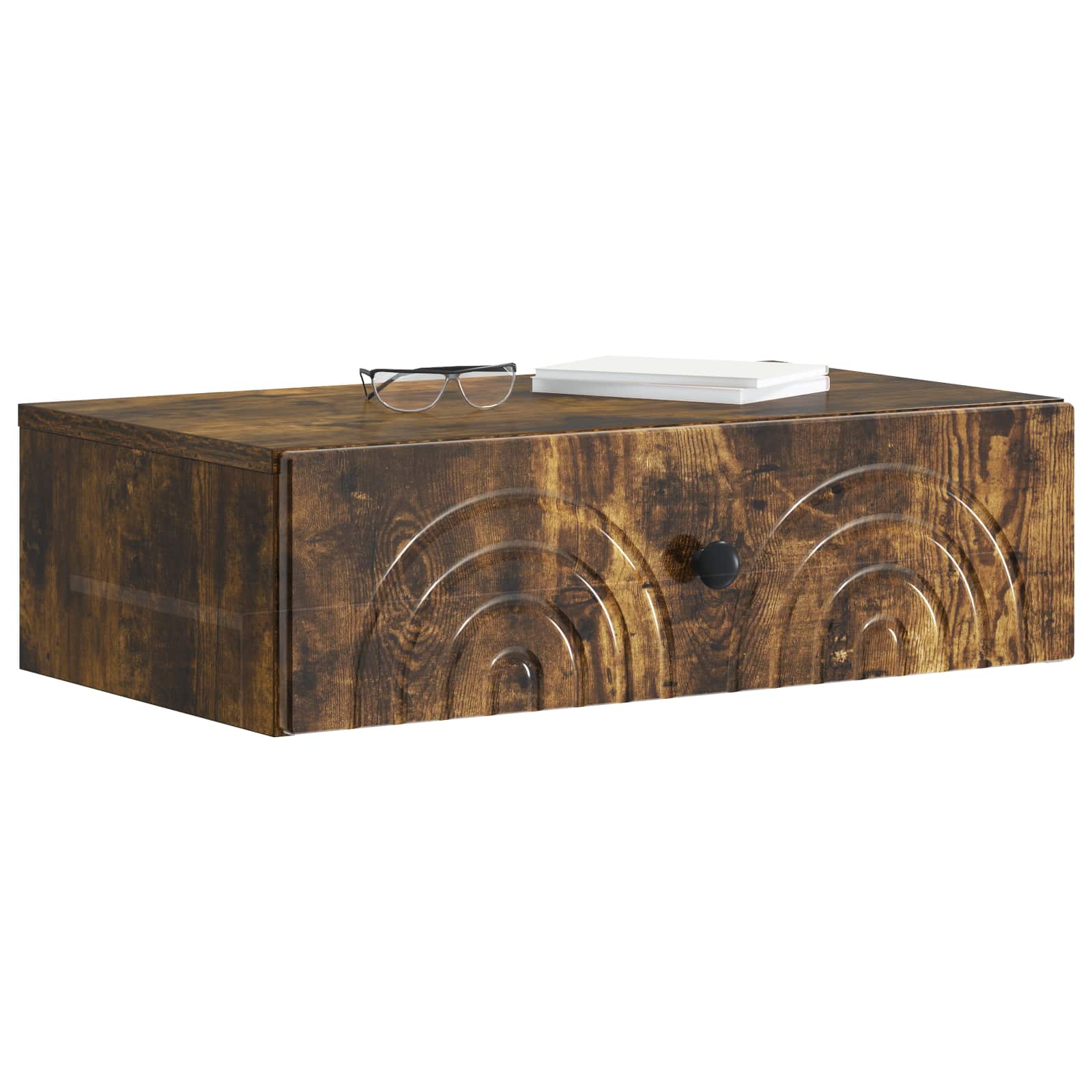 vidaXL Wall-Mounted Side Table 59 x 34.5 x 17 cm Engineered Wood 3