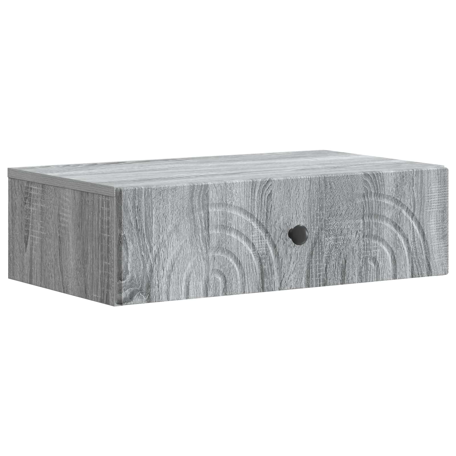 vidaXL Wall-Mounted Side Table 59 x 34.5 x 17 cm Engineered Wood 2