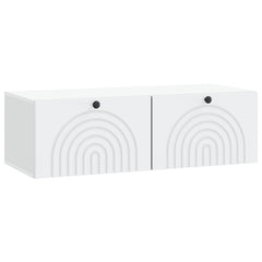 vidaXL Wall-Mounted TV Cabinet 99 x 41 x 30 cm White Engineered Wood 2