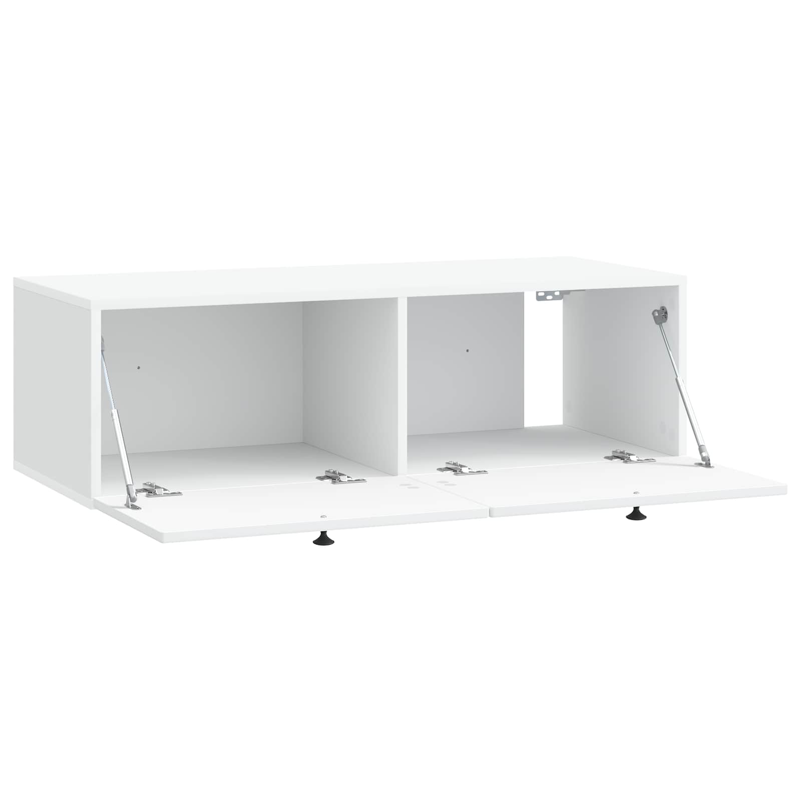 vidaXL Wall-Mounted TV Cabinet 99 x 41 x 30 cm White Engineered Wood 5