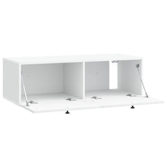 vidaXL Wall-Mounted TV Cabinet 99 x 41 x 30 cm White Engineered Wood 5