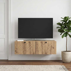 vidaXL Wall-Mounted TV Cabinet 99 x 41 x 30 cm Artisan Oak 1