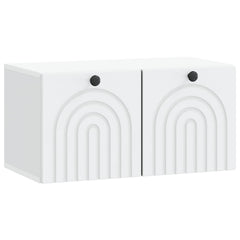 vidaXL Wall-Mounted TV Cabinet White 59.5 x 31 x 30 cm Engineered Wood 2