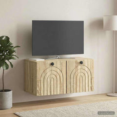 vidaXL Wall-Mounted TV Cabinet Sonoma Oak 59.5 x 31 x 30 cm 1
