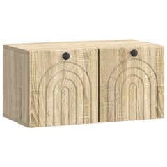 vidaXL Wall-Mounted TV Cabinet Sonoma Oak 59.5 x 31 x 30 cm 2