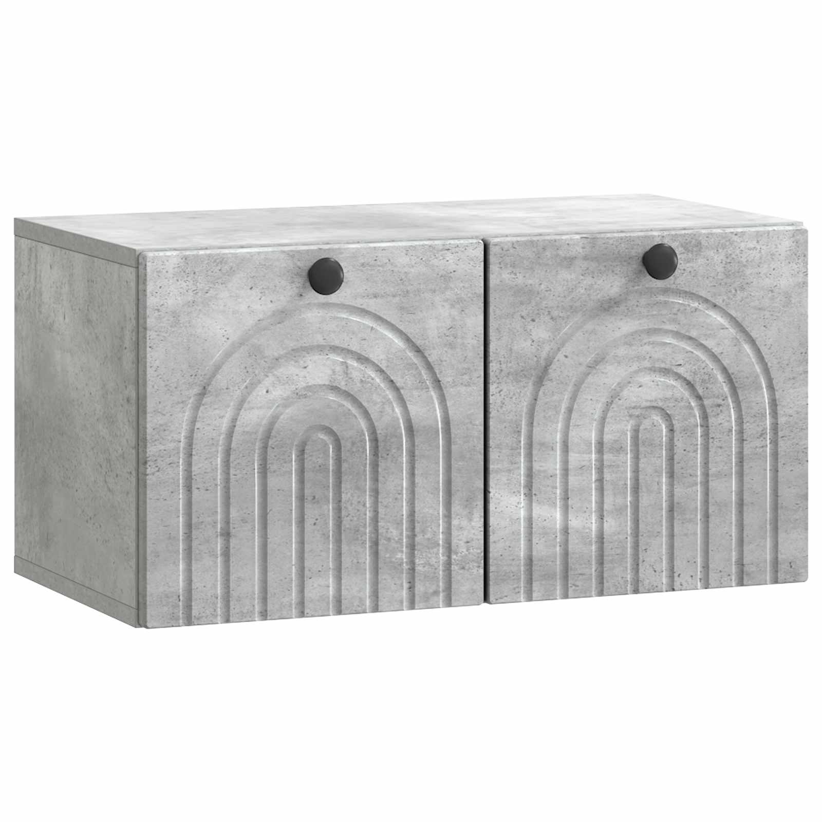vidaXL Wall-Mounted TV Cabinet Concrete Grey 59.5 x 31 x 30 cm 2