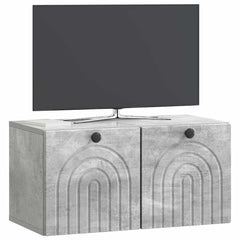 vidaXL Wall-Mounted TV Cabinet Concrete Grey 59.5 x 31 x 30 cm 3
