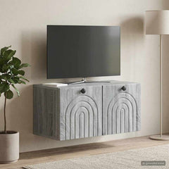 vidaXL Wall-Mounted TV Cabinet Grey Sonoma 59.5 x 31 x 30 cm 1