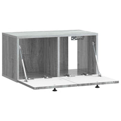 vidaXL Wall-Mounted TV Cabinet Grey Sonoma 59.5 x 31 x 30 cm 5