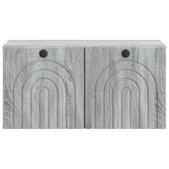 vidaXL Wall-Mounted TV Cabinet Grey Sonoma 59.5 x 31 x 30 cm 6