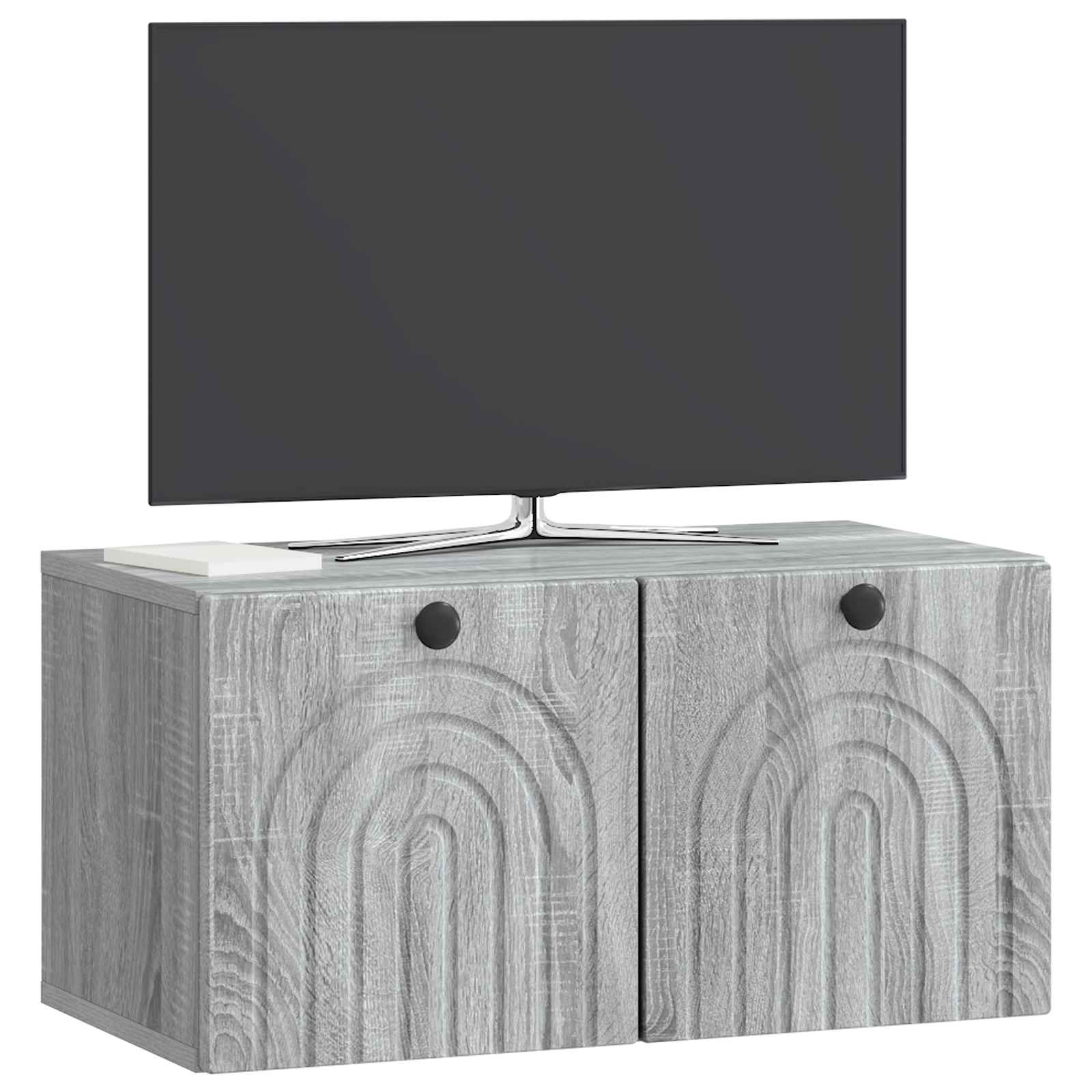 vidaXL Wall-Mounted TV Cabinet Grey Sonoma 59.5 x 31 x 30 cm 3