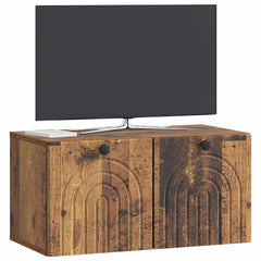 vidaXL Wall-Mounted TV Cabinet Wall-mounted Old Wood 59.5 x 31 x 30 cm 3