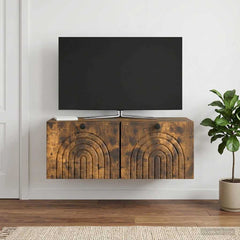 Wall-Mounted TV Cabinet 78.5 x 31 x 30 cm Smoked oak