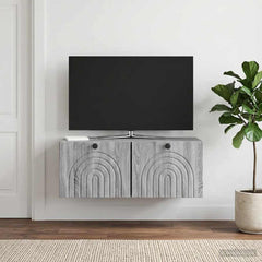 Wall-Mounted TV Cabinet 78.5 x 31 x 30 cm Grey sonoma