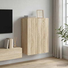 vidaXL Wall-Mounted Cabinet Sonoma Oak 66 x 34.5 x 92 cm 1