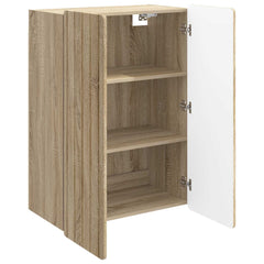 vidaXL Wall-Mounted Cabinet Sonoma Oak 66 x 34.5 x 92 cm 3