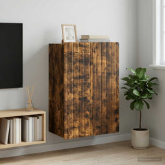 vidaXL Wall-Mounted Cabinet Smoked Oak 66 x 34.5 x 92 cm 1