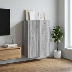 vidaXL Wall-Mounted Cabinet Grey Sonoma 66 x 34.5 x 92 cm 1