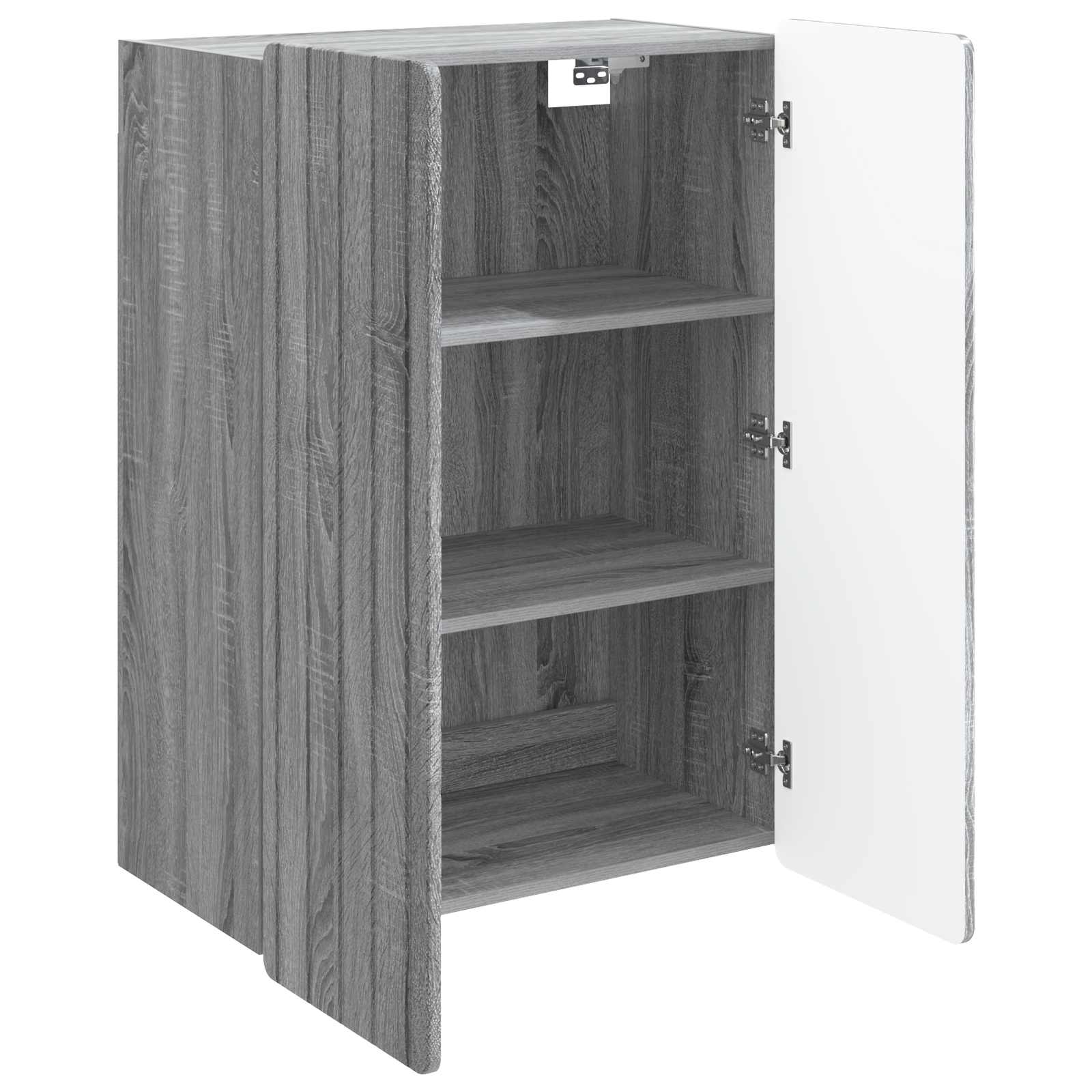 vidaXL Wall-Mounted Cabinet Grey Sonoma 66 x 34.5 x 92 cm 3