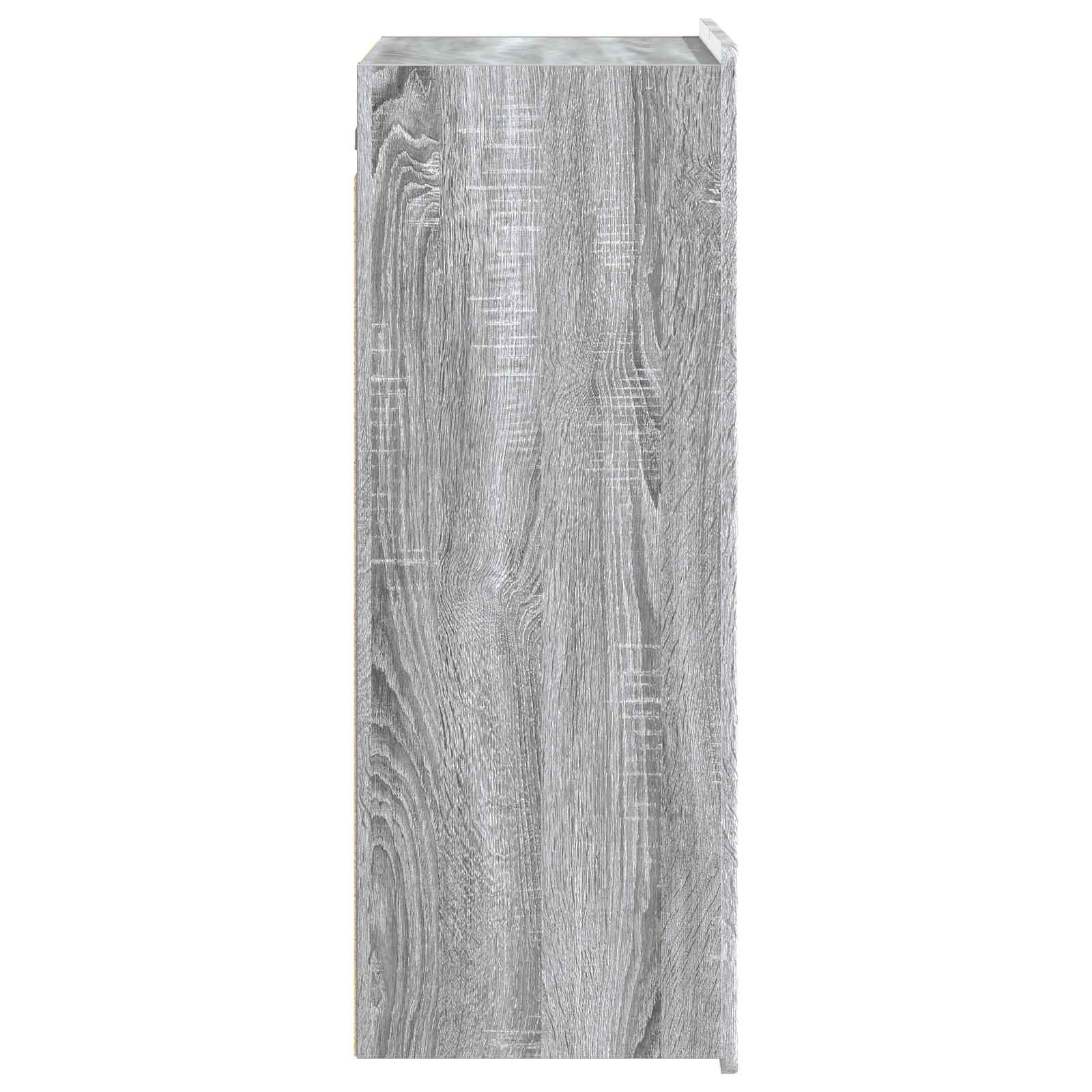 vidaXL Wall-Mounted Cabinet Grey Sonoma 66 x 34.5 x 92 cm 5