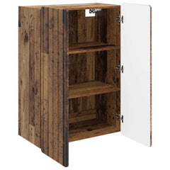 vidaXL Wall-Mounted Cabinet Old Wood 66 x 34.5 x 92 cm Engineered Wood 3
