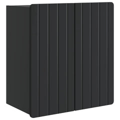 vidaXL Wall-Mounted Cabinet Black 59 x 31 x 64 cm Engineered Wood 2
