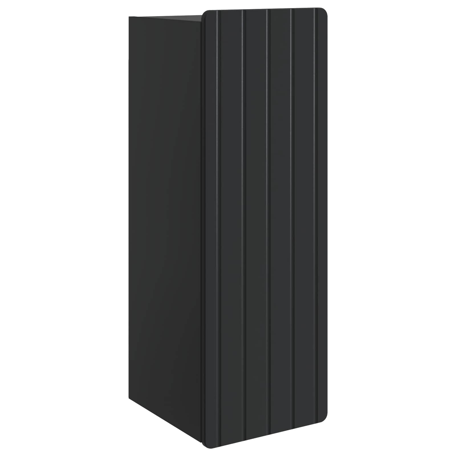 vidaXL Wall-Mounted Cabinet Black 33 x 34.5 x 94 cm Engineered Wood 2