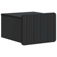 vidaXL Wall-Mounted Bedside Cabinet Black 33 x 34.5 x 24 cm 2