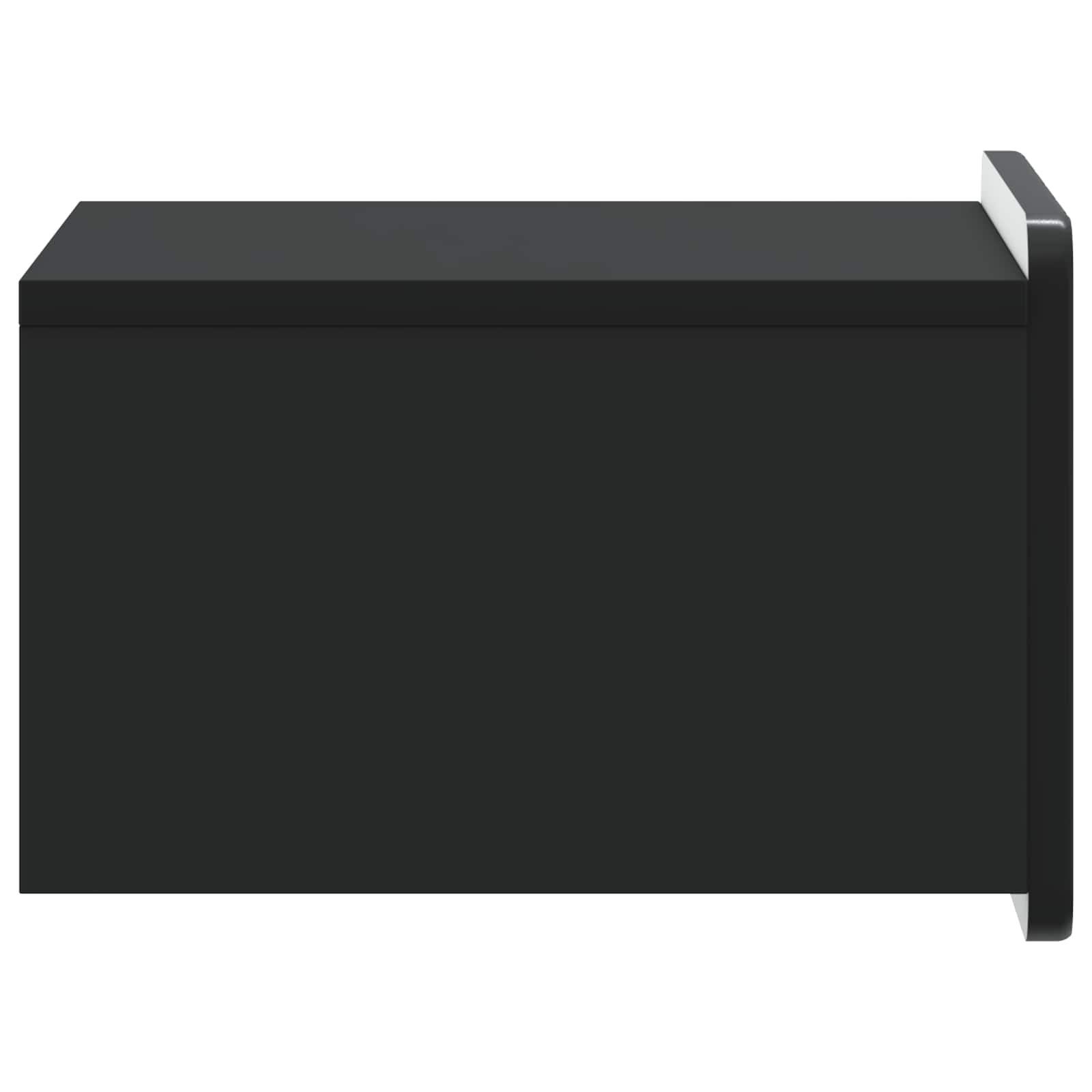 vidaXL Wall-Mounted Bedside Cabinet Black 33 x 34.5 x 24 cm 6