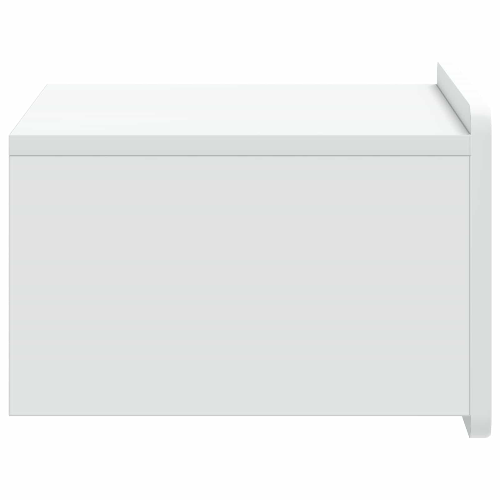 vidaXL Wall-Mounted Bedside Cabinet White 49 x 34.5 x 24 cm 6