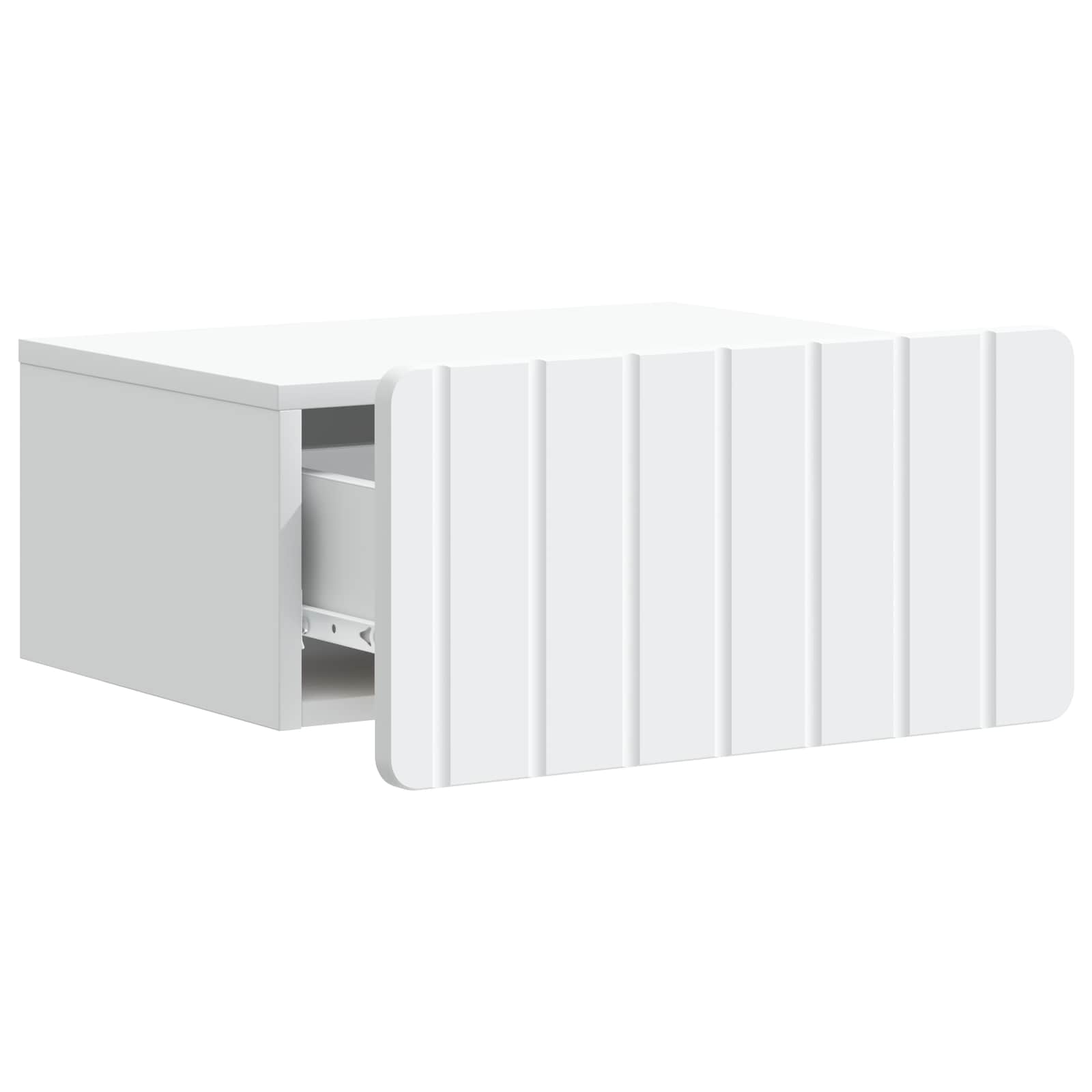 vidaXL Wall-Mounted Bedside Cabinet 2 pcs White 49 x 34.5 x 24 cm 6