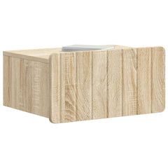 vidaXL Wall-Mounted Bedside Cabinet 2 pcs Sonoma Oak 49 x 34.5 x 24 cm 3