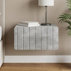vidaXL Wall-Mounted Bedside Cabinet Concrete Grey 49 x 34.5 x 24 cm 1