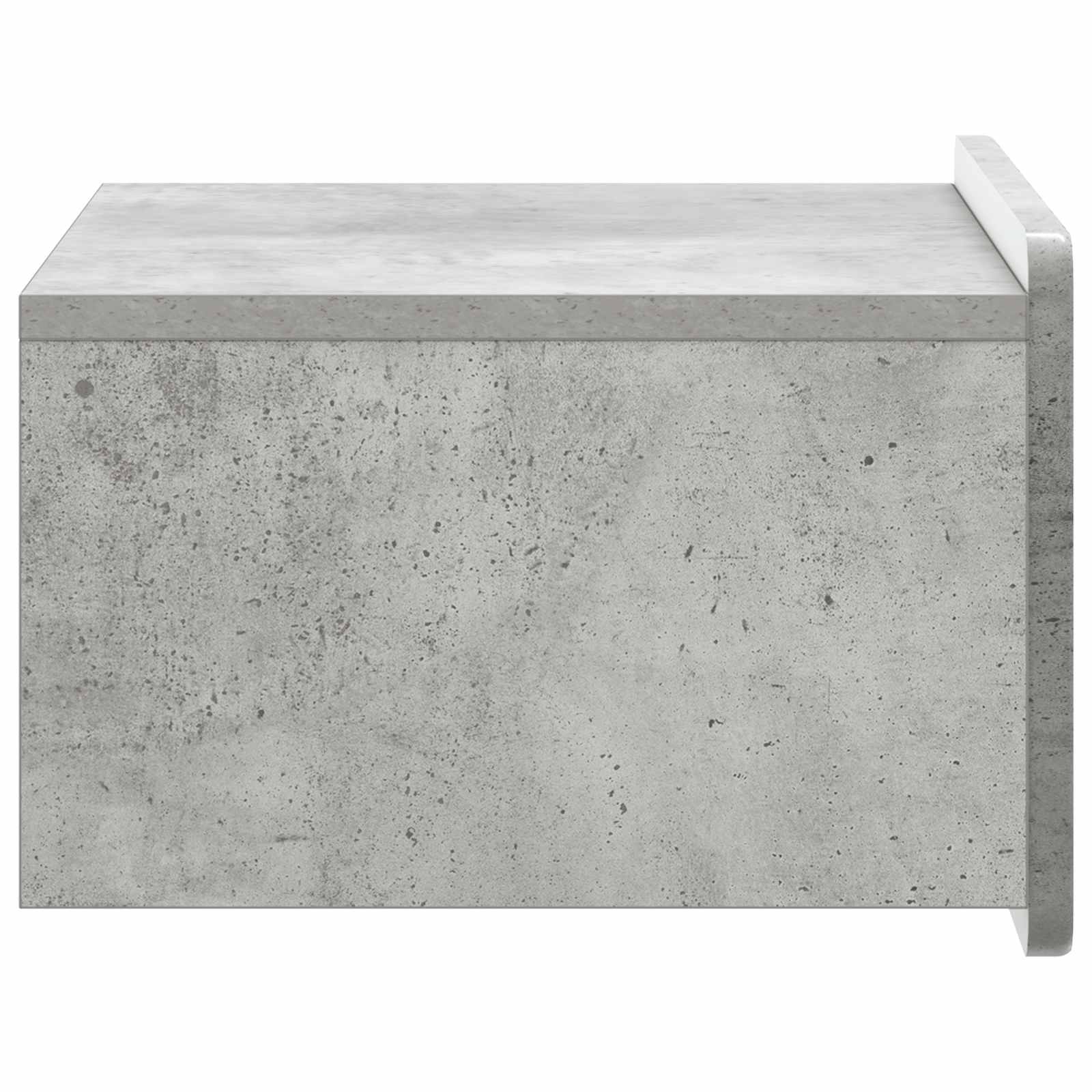 vidaXL Wall-Mounted Bedside Cabinet Concrete Grey 49 x 34.5 x 24 cm 6